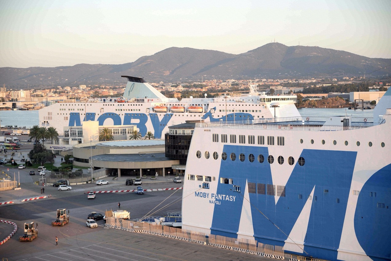 Moby Fantasy im Hafen von Olbia